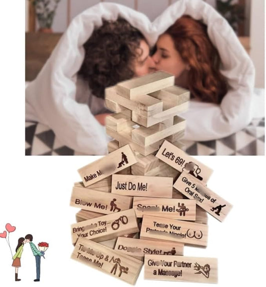 Love Tower – A Romantic Game for Couples❤️‍🔥 (Beige)