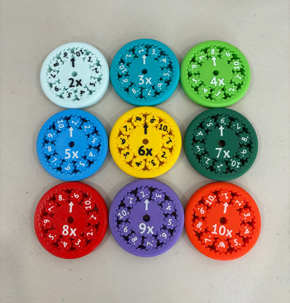 Educational Math Fidget Spinners (Pack of 9)