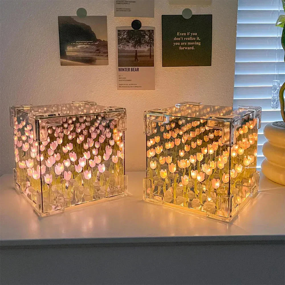 TulipGlow Cube Lamp